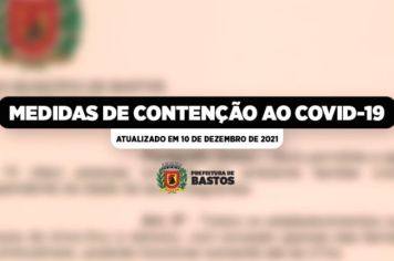 Novas medidas de contenção ao covid-19