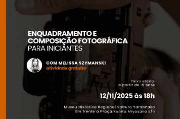 Fotografia: Oficina gratuita