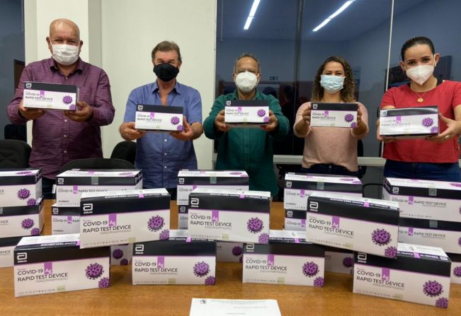 Prefeitura recebe 1.000 testes rápidos para detecção de antígenos para covid-19. 