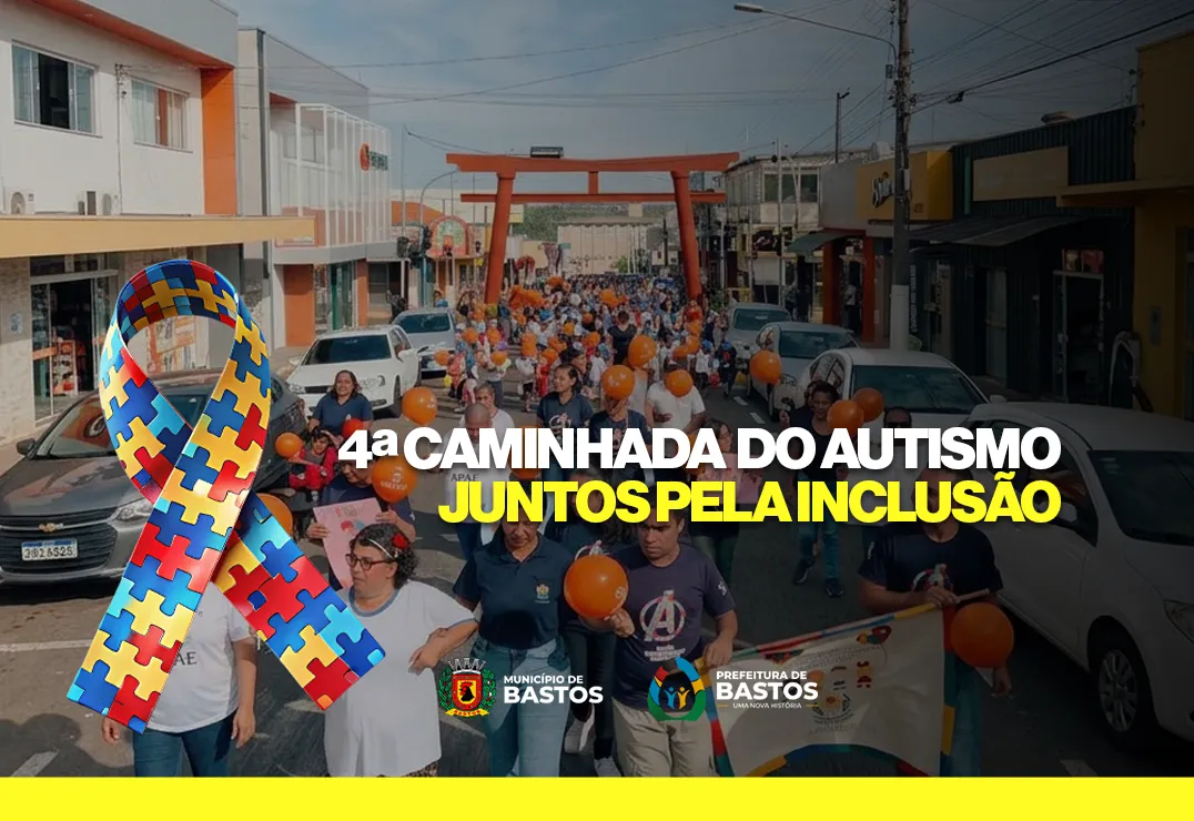 União e conscientização marcam a 4ª Caminhada do Autismo em Bastos
