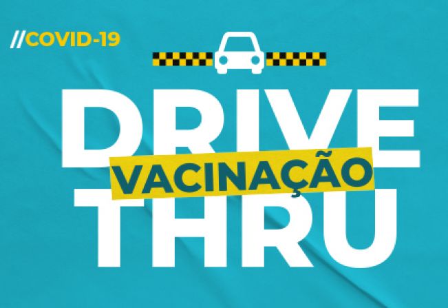 Vacinação covid-19 no esquema drive-thru