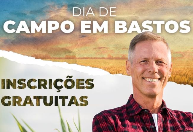 Dia de Campo em Bastos disponibilizará conhecimento e interação para produtores