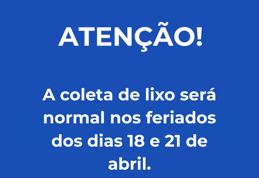 Limpeza Pública normal nos feriados