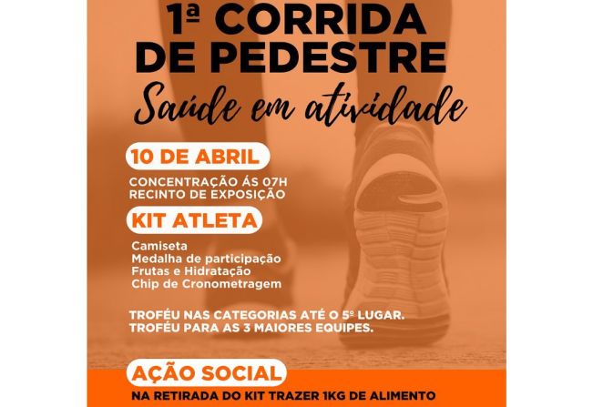 1ª corrida de pedestre 